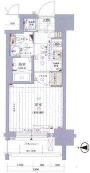 レジュールアッシュ梅田ネクスの間取り画像