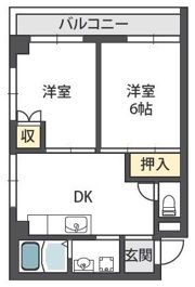ニューハイツアサヒの間取り画像