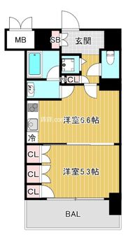 セイワパレス京橋コルティーレの間取り画像