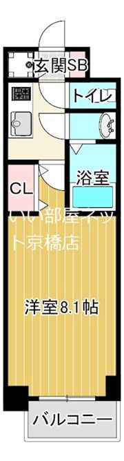 S-RESIDENCE都島の間取り画像