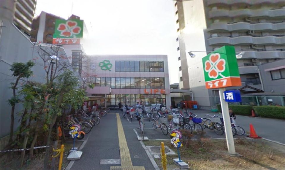 近くのライフ 四天王寺店まで807m（徒歩11分）