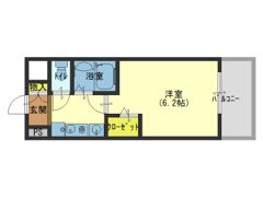 エステムコート四天王寺夕陽丘の間取り画像