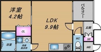 Mark Villa 放出の間取り画像