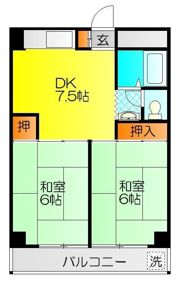 レジデンス鶴美の間取り画像