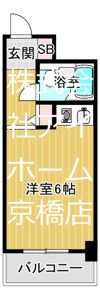 朝日プラザアクルス城東の間取り画像