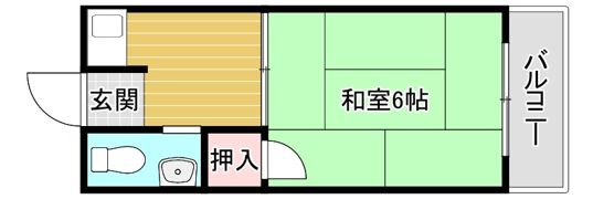 福田荘の間取り画像
