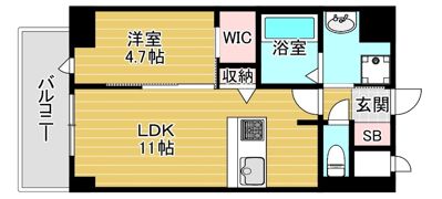 セントリヴィエ大阪梅田の間取り画像