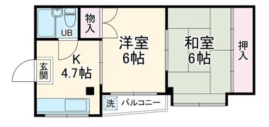 杭全マンションの間取り画像