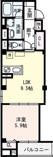ルミナテラス上町台の間取り画像