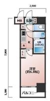 プレサンス難波ラフィーネの間取り画像