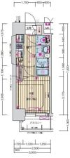 ララプレイス難波メティスの間取り画像