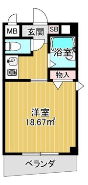 クレセント都島の間取り画像