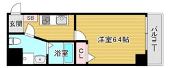 レクシア天神橋の間取り画像