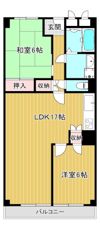 日商岩井京橋ハイツの間取り画像