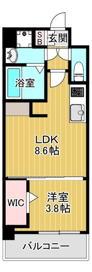 アーバネックス中崎町の間取り画像