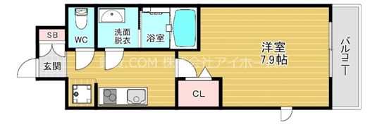 ディクス大阪城EASTレジデンスの間取り画像