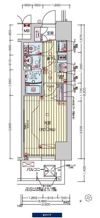 プレサンスOSAKA DOMECITY クロスティの間取り画像