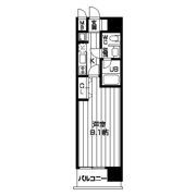レジディア京町堀の間取り画像