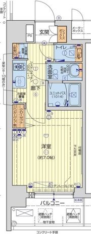 レオンコンフォート大阪ドームシティの間取り画像
