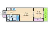 Monotone弁天町の間取り画像