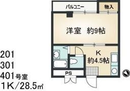ロイヤル天王寺南の間取り画像