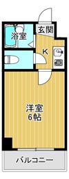 ピュアコート天神橋の間取り画像