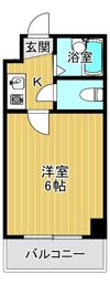 ピュアコート天神橋の間取り画像