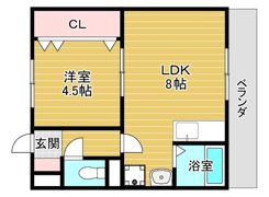 橘第2マンションの間取り画像