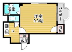 シャルマン清水の間取り画像
