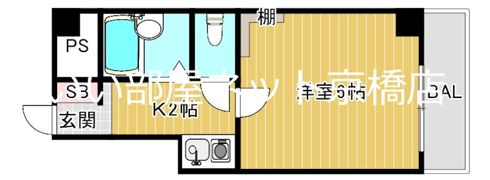 リバティ都島の間取り画像