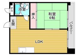 朝日プラザ梅田東パートIの間取り画像