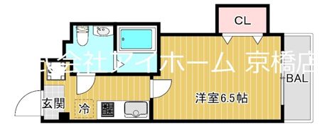 ソレアード京橋の間取り画像