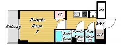 City Lux Namba Southの間取り画像