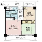 アロースあびこの間取り画像