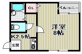 コーポ泰山の間取り画像