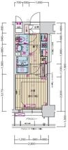 ララプレイス難波メティスの間取り画像