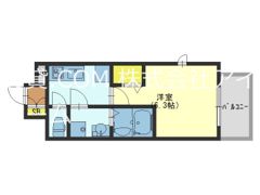 エスリード大阪CENTRAL AVENUEの間取り画像