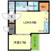 F asecia 城北公園通の間取り画像