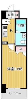 ルクレ京橋の間取り画像