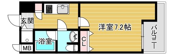 アーデン西天満の間取り画像