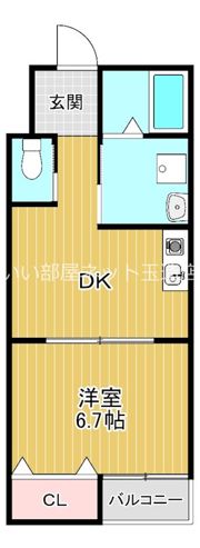 サンコート勝山の間取り画像