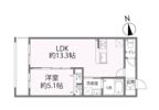オーベル今里 southの間取り画像