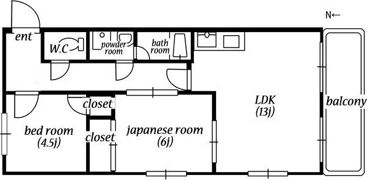 グレイスガーデン新森II号館の間取り画像
