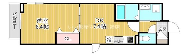 クレセール今里の間取り画像