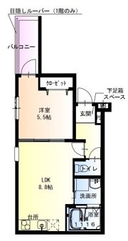 フジパレス住吉山之内III番館の間取り画像
