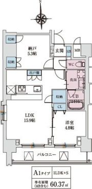 スプランディッド上本町WESTの間取り画像