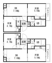 カトルセゾンの間取り画像