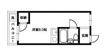 ベルハイム俊徳道の間取り画像