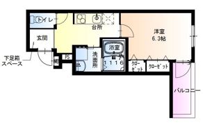フジパレス沢ノ町駅南の間取り画像