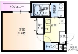 フジパレス我孫子西II番館の間取り画像